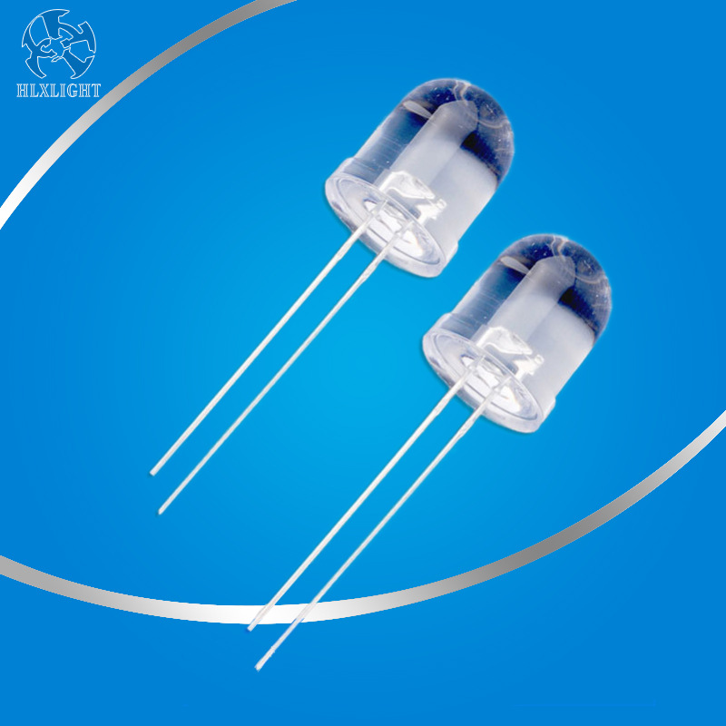 10mm灯珠led高亮f10白发红光led直插发光二极管led封装大功率灯珠