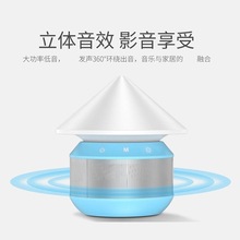 led小夜灯创意usb充电蓝牙音响迷你智能床头灯生日礼物触摸灯批发