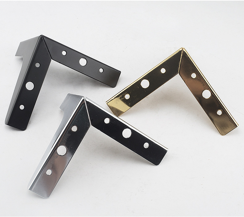 欧式轻奢家具橱柜金属支撑脚 电视柜桌脚五金沙发脚 铁柜三叉脚