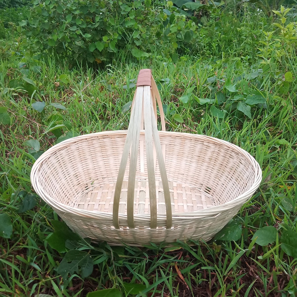 鸡蛋竹篮小竹筐