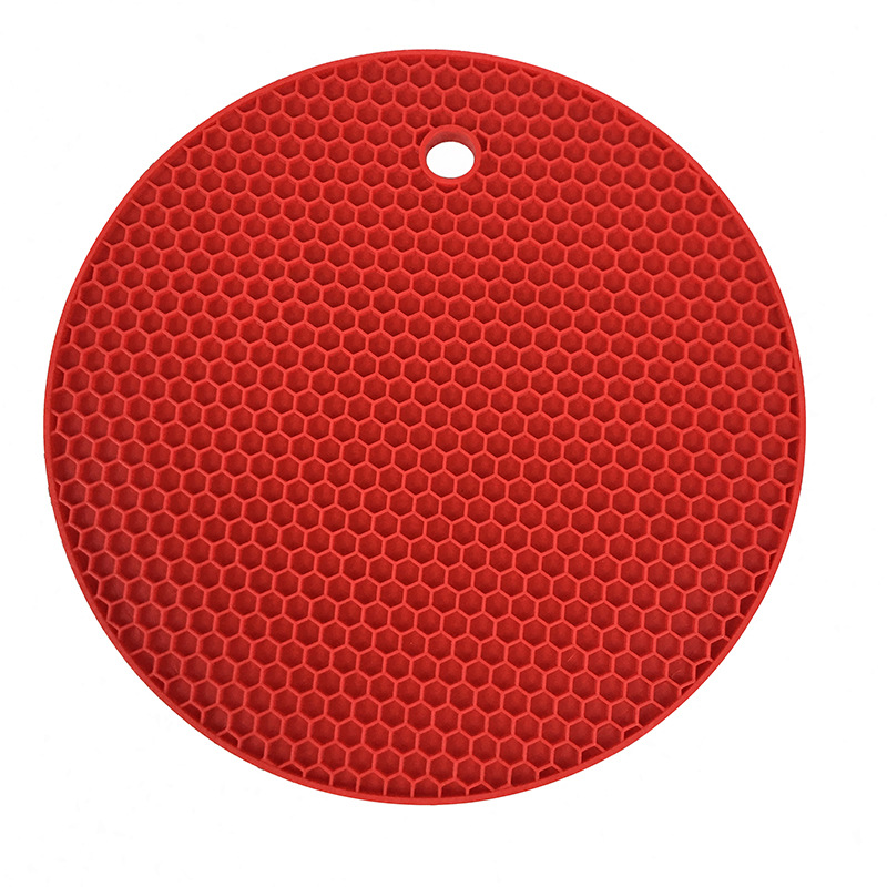 Silicone Thermal Insulation Pad Food Grade Honeycomb Placemat Potholder Meal Coaster Non-Slip Insulation Mat High Temperature Resistant Easy to Clean