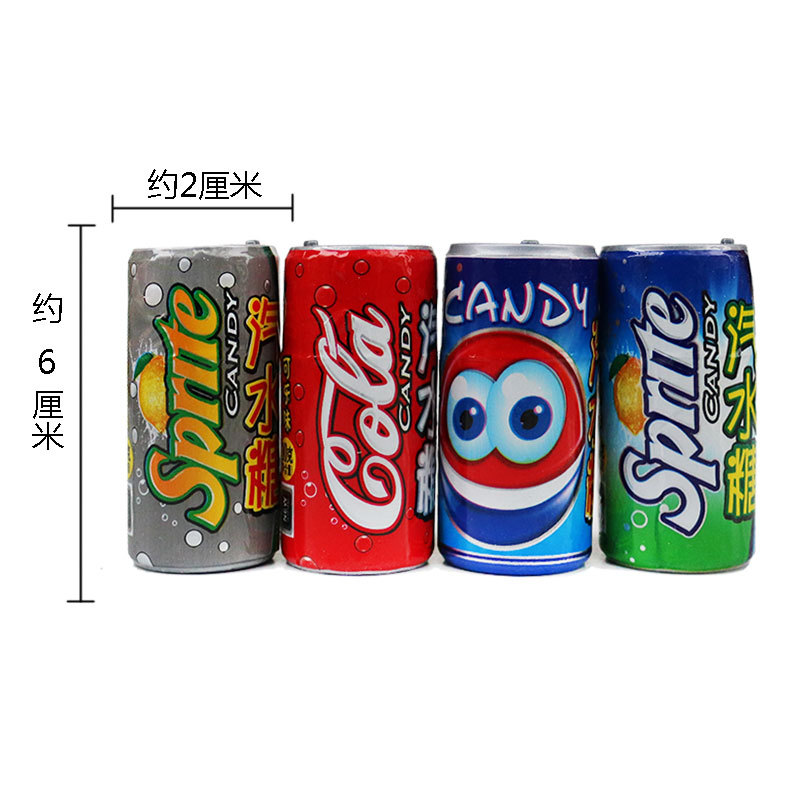 汽水糖可乐片雪碧片汽泡糖爆果可乐糖雪碧糖泡腾片一桶60瓶包邮