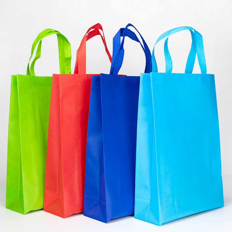 现货一次性pp无纺布环保袋热压立体广告礼品提手袋可定制logo