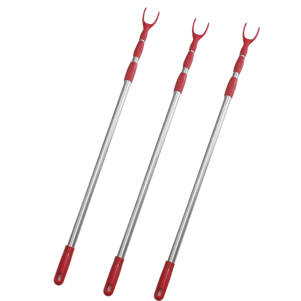 不锈钢三节伸缩杆