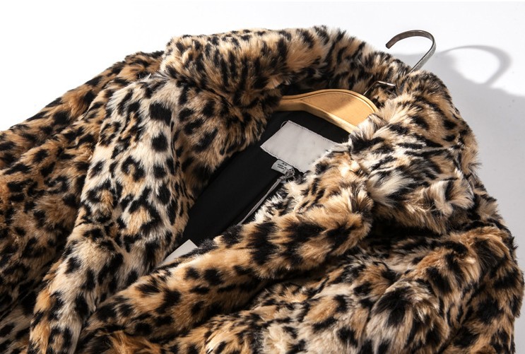 豹纹大衣女加厚中长款2020冬季新款仿羊剪绒仿皮草时尚毛毛外套潮