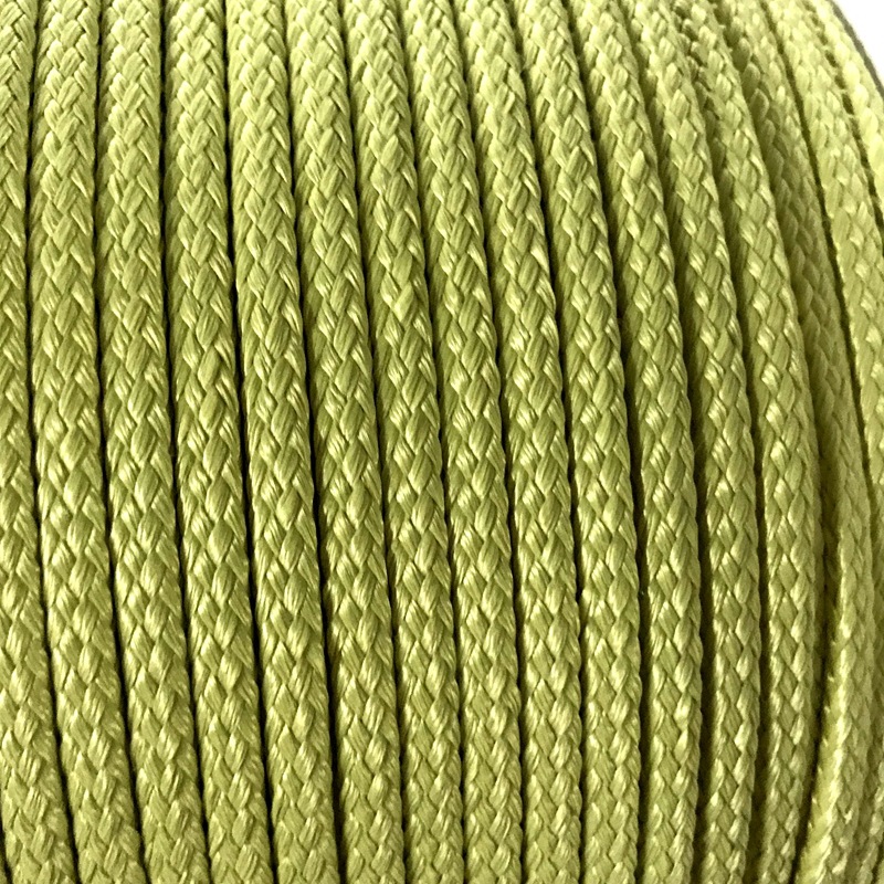 钢化炉玻璃辊道高温绳 凯夫拉纤维编织绳 防火阻燃耐磨芳纶辊道绳