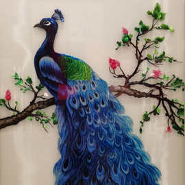 机绣苏绣成品山水画