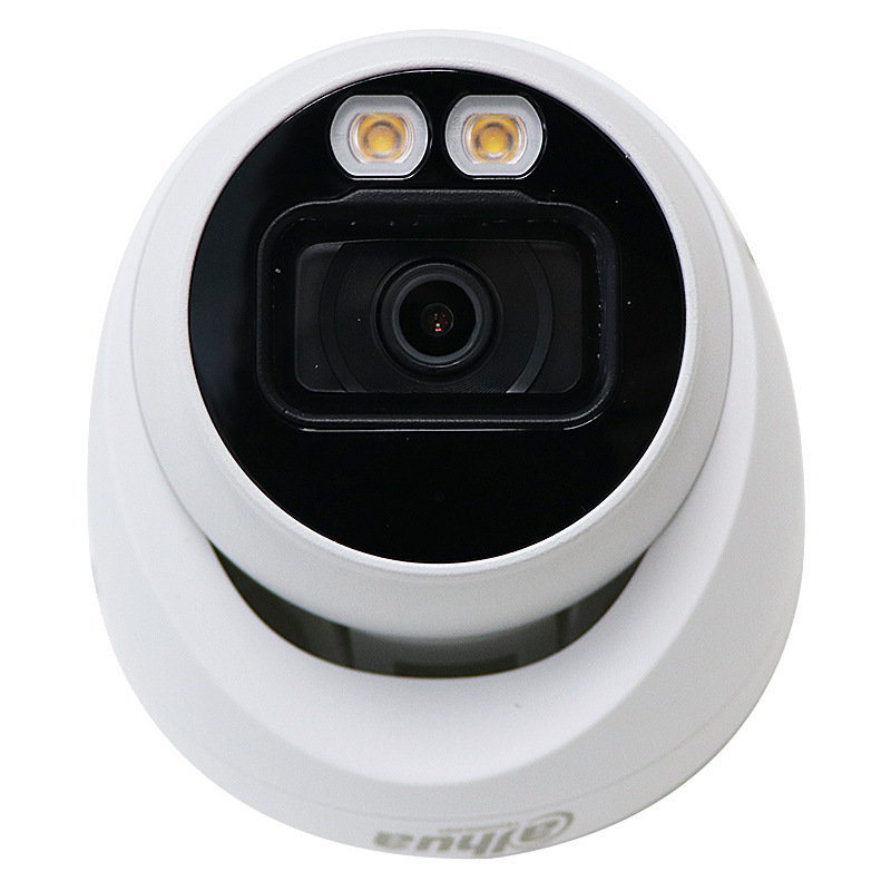大华400万音频摄像头poe供电白光防雨监控 dh-ipc-hdw2433t-a-led