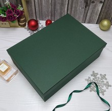 高档墨绿长方形大号礼品盒定做盒衬衫盒鞋盒生日礼物盒零食盒