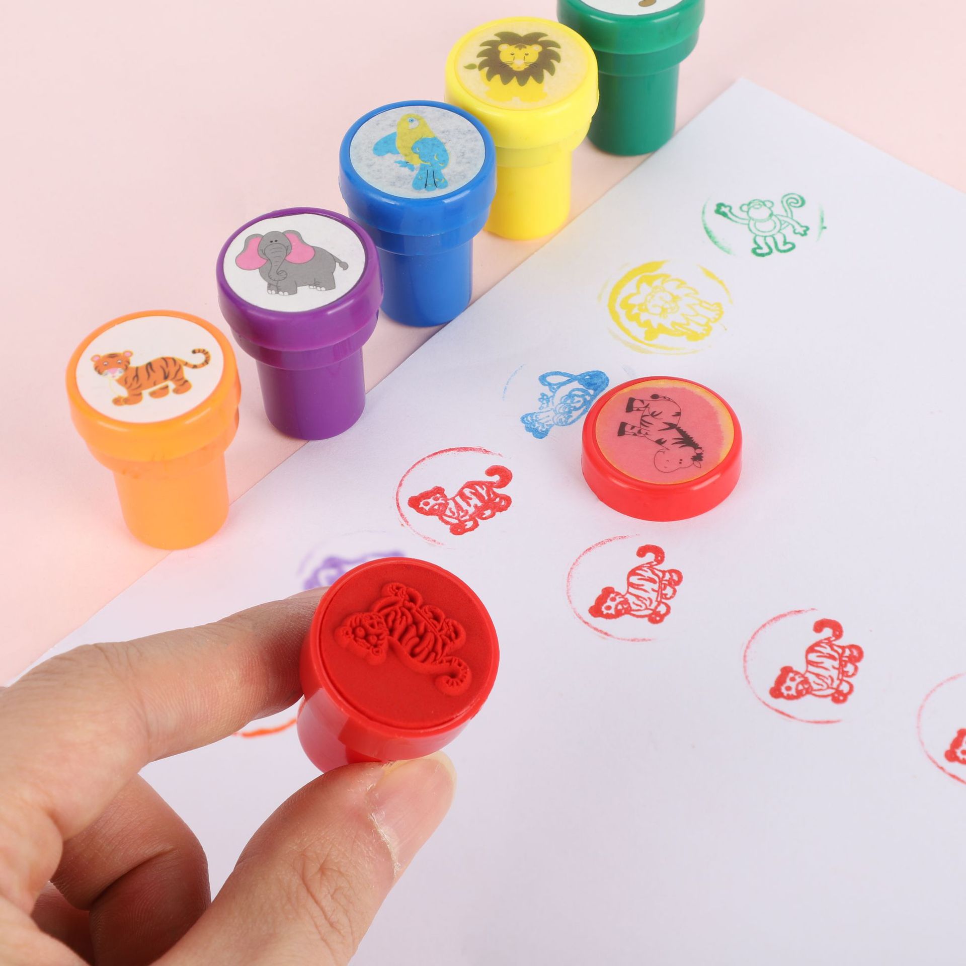 厂家直销可定做 幼儿园可爱卡通玩具儿童塑料印章批发