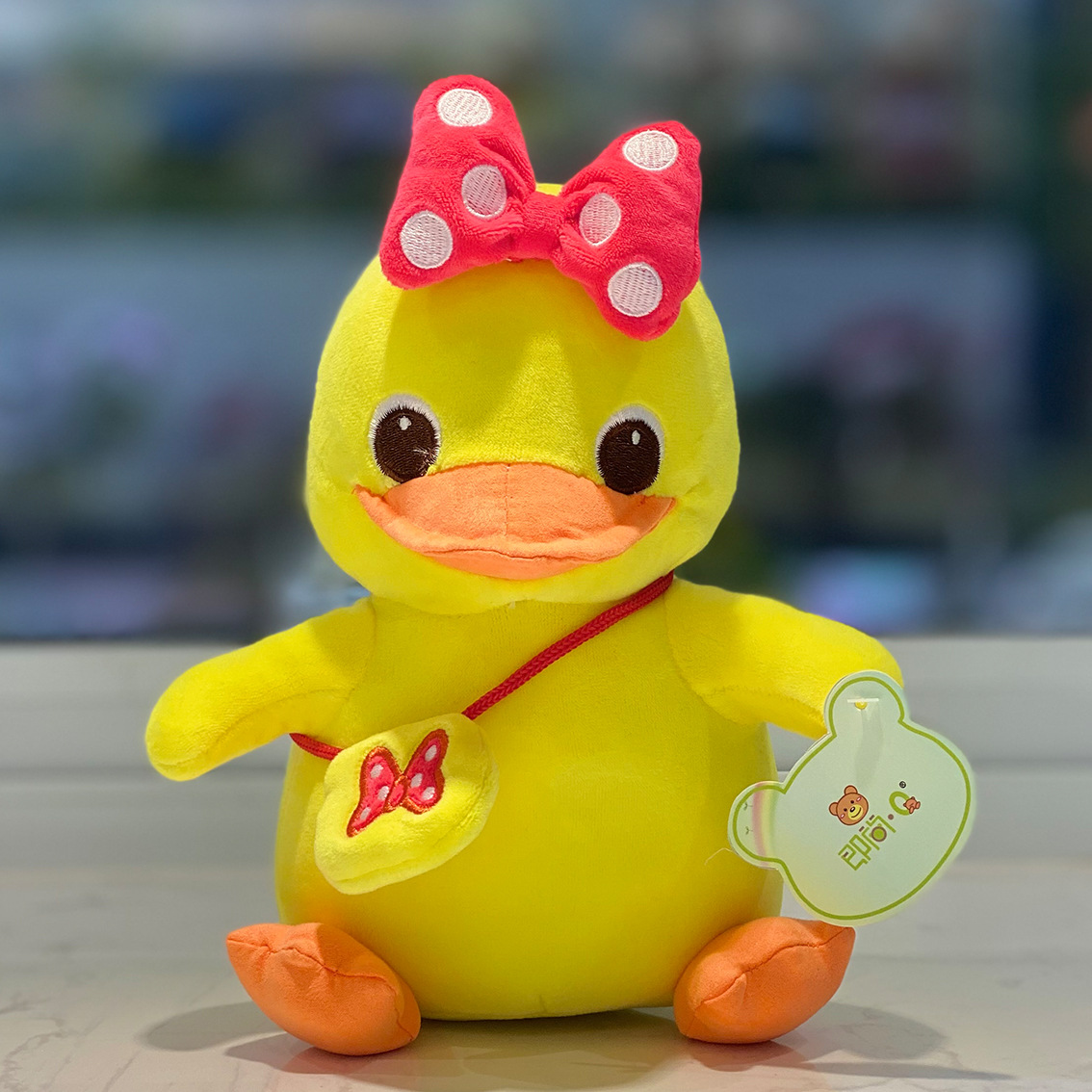 厂源批发可爱超萌背包小黄鸭公仔毛绒玩具安抚玩偶生日礼物