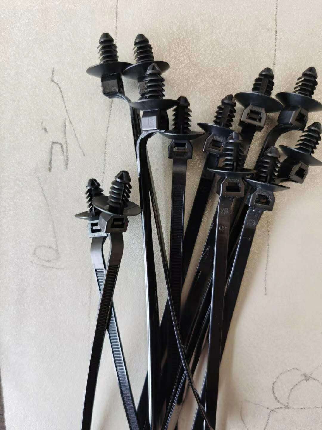 海尔曼扎带飞机头扎带 汽车线束扎带 螺纹头汽线束扎带