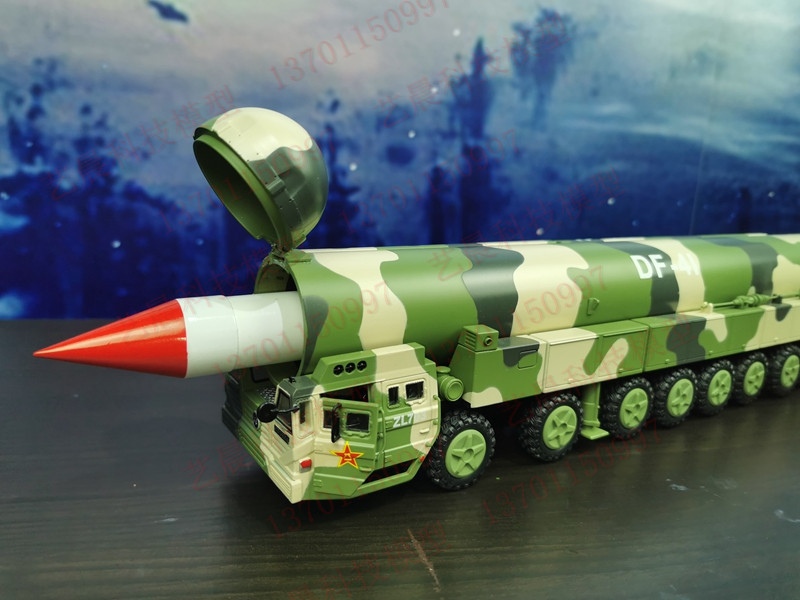 艺晨 东风41导弹发射车模型 1:48东风四十一 多弹头导弹模型现货