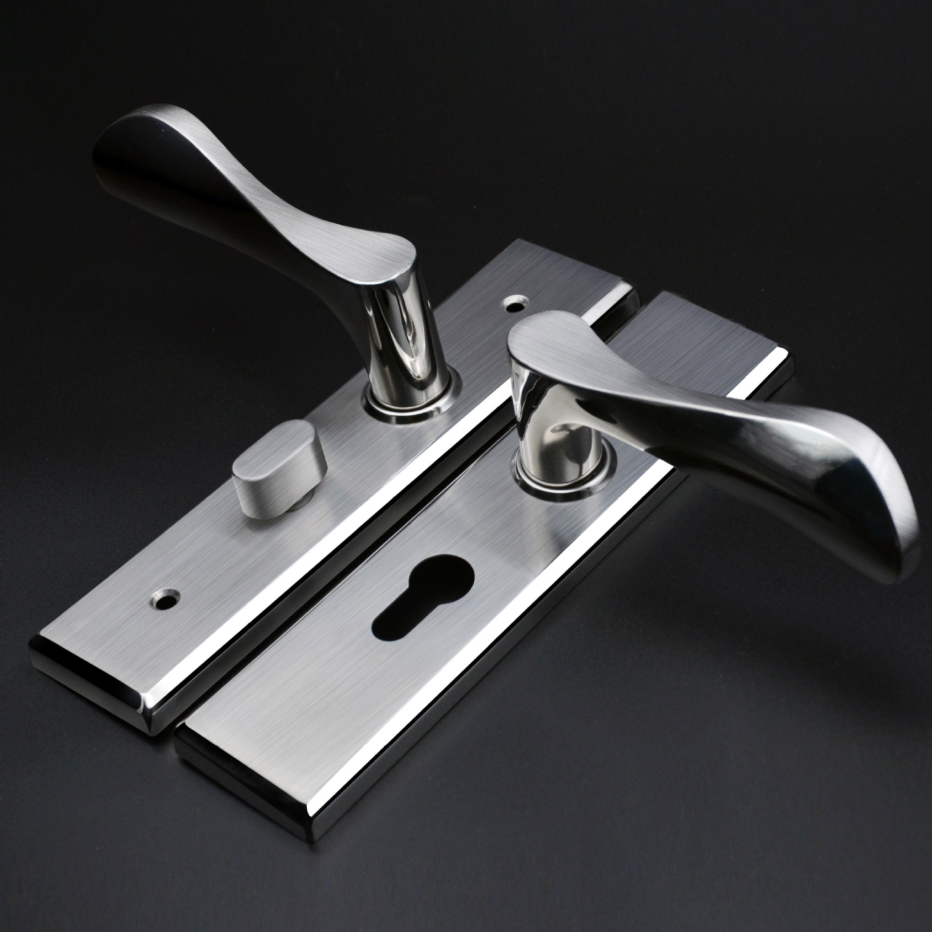 不锈钢室内门锁静音 房门执手锁公寓卧室木门把手锁中山锁具厂家