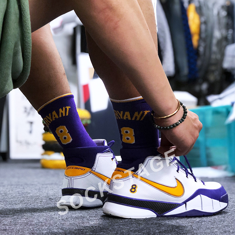 kobe 篮球袜子 潮袜科比篮球袜 运动棉袜中筒袜子毛巾袜男女