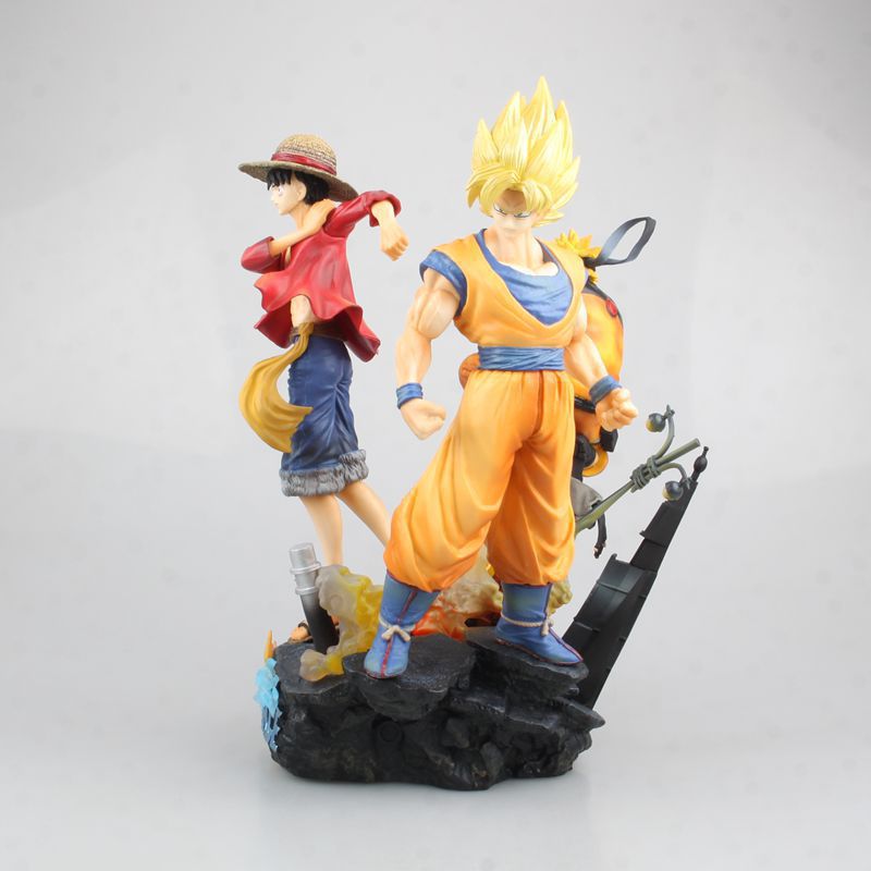 动漫手办 jump大乱斗孙悟空 三巨头火影鸣人路飞悟空 摆件雕像