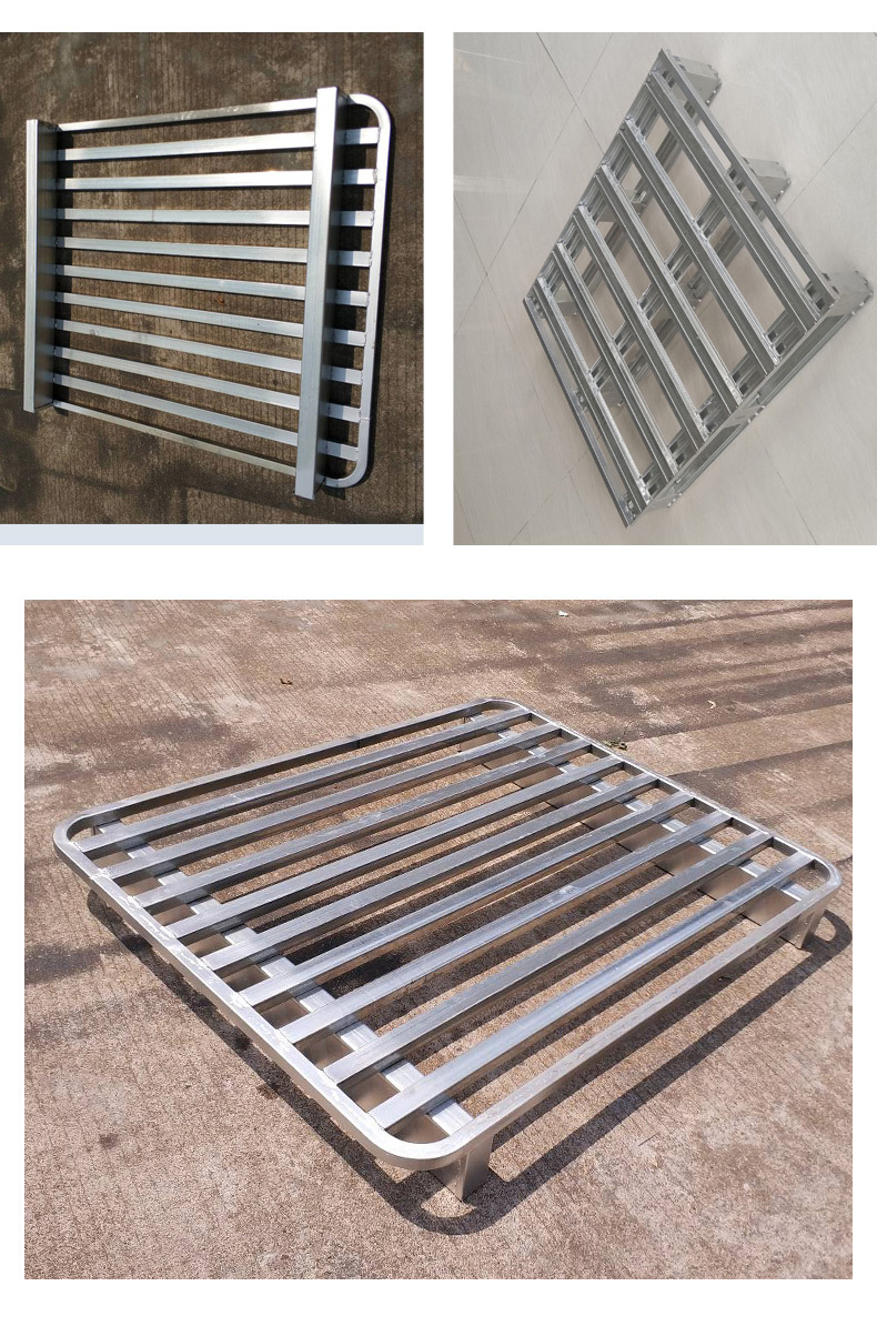 金属卡板钢托盘叉车地台板田字防潮板物流双面型四面进叉托盘定制