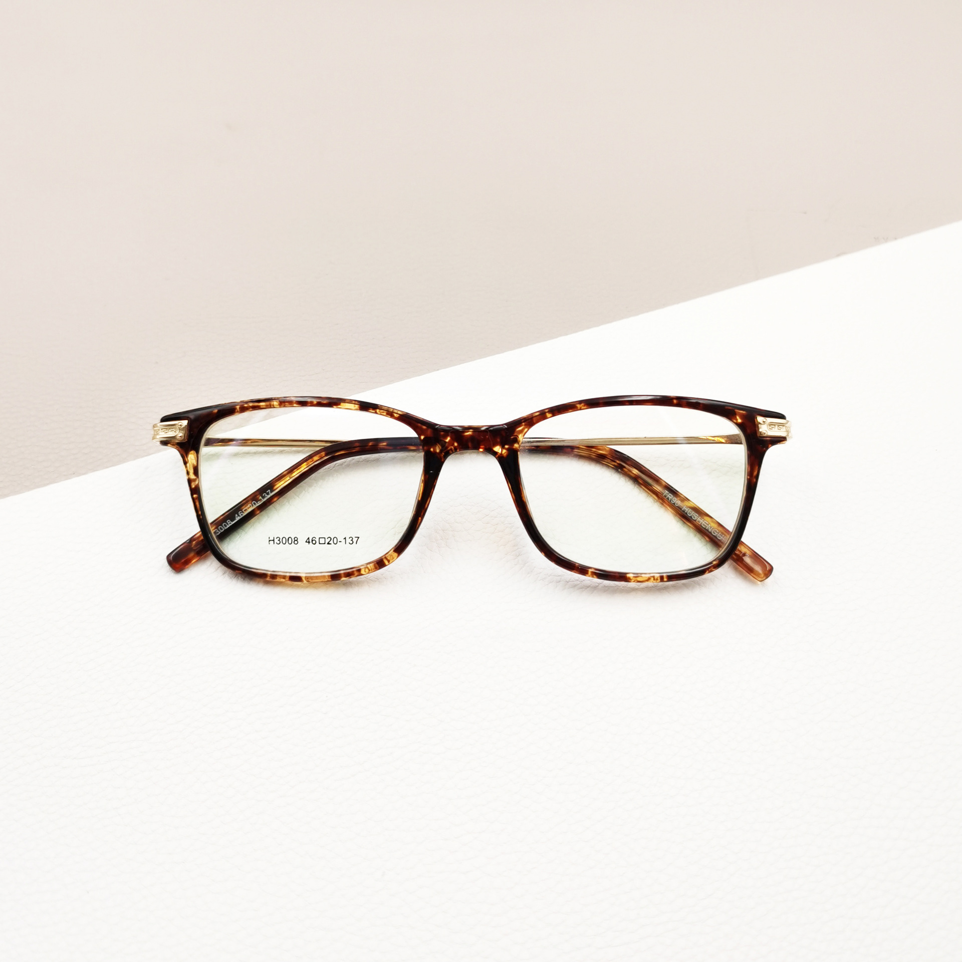 新款tr眼镜框女男士复古多边形眼镜架宽边眼镜 可配高度数3008