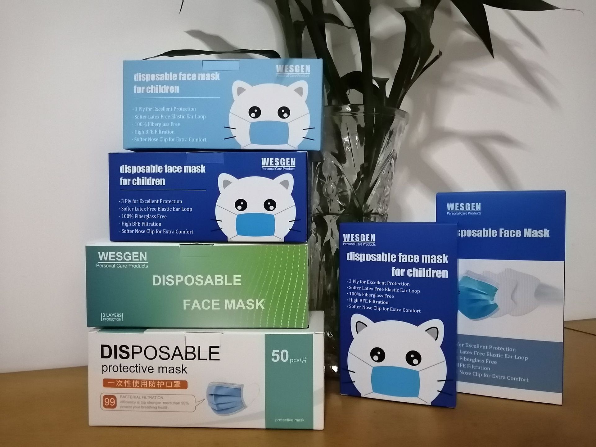 现货口罩包装盒子定做n95n90一次性儿童口罩袋包装纸盒定制印logo