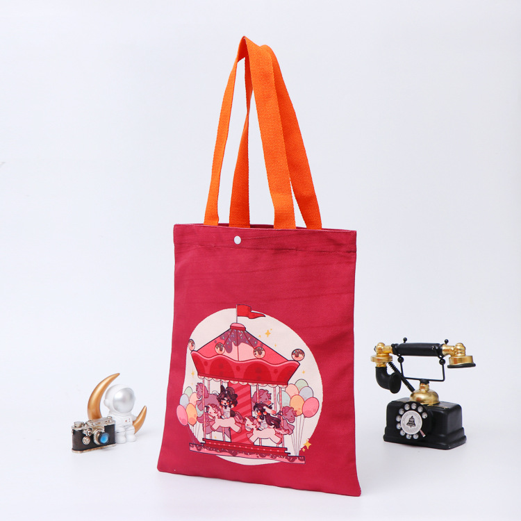 现货国潮满版帆布袋购物袋学生礼品袋