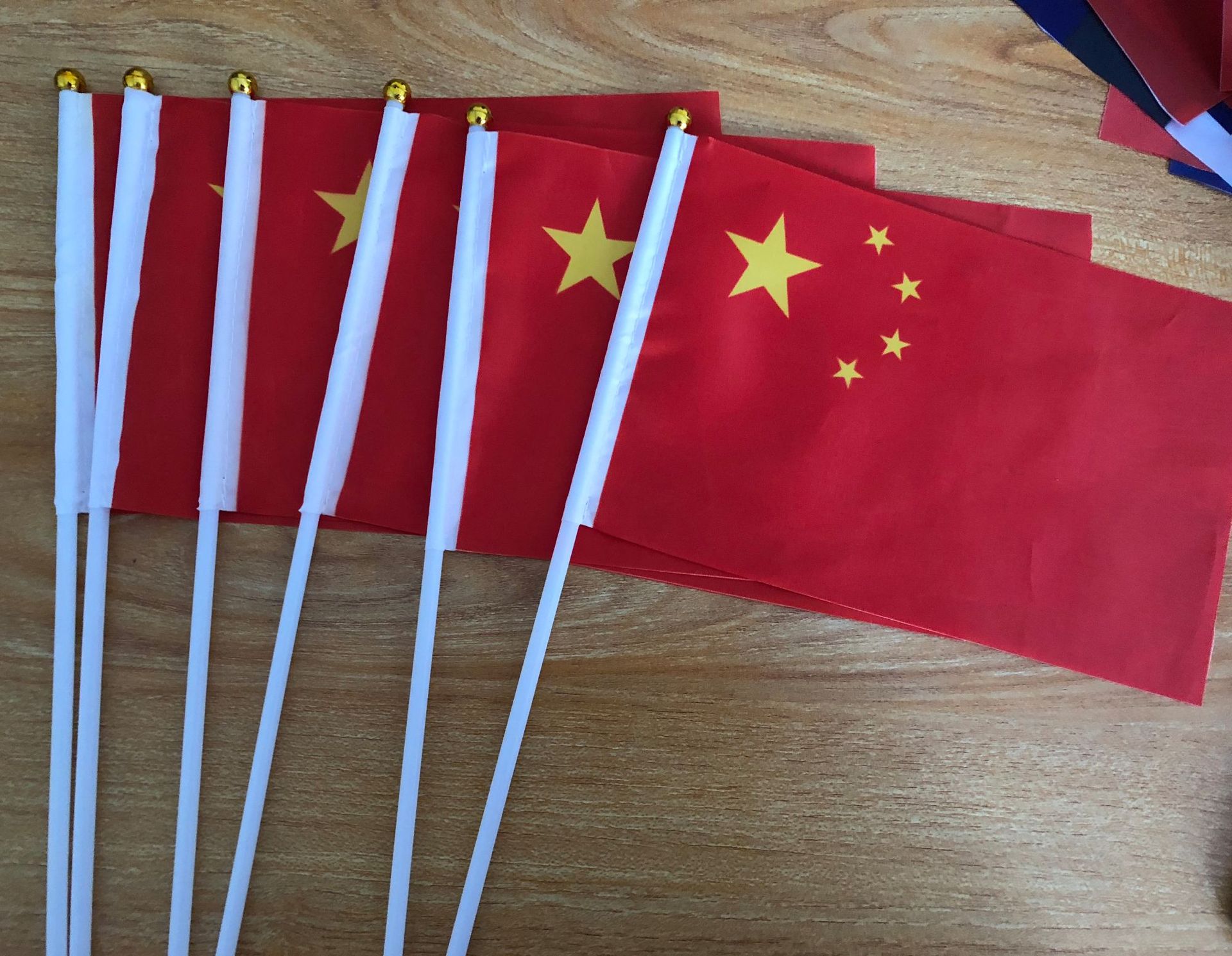 手摇旗帜各国小国旗串旗手挥小红旗8号手持小国旗明星应援旗定制