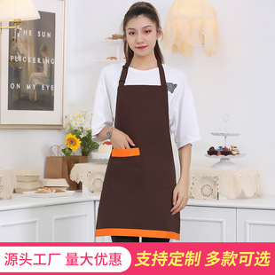 批发皮革围裙可印logo食堂防水防油厨师工作服加长工业劳保围裙