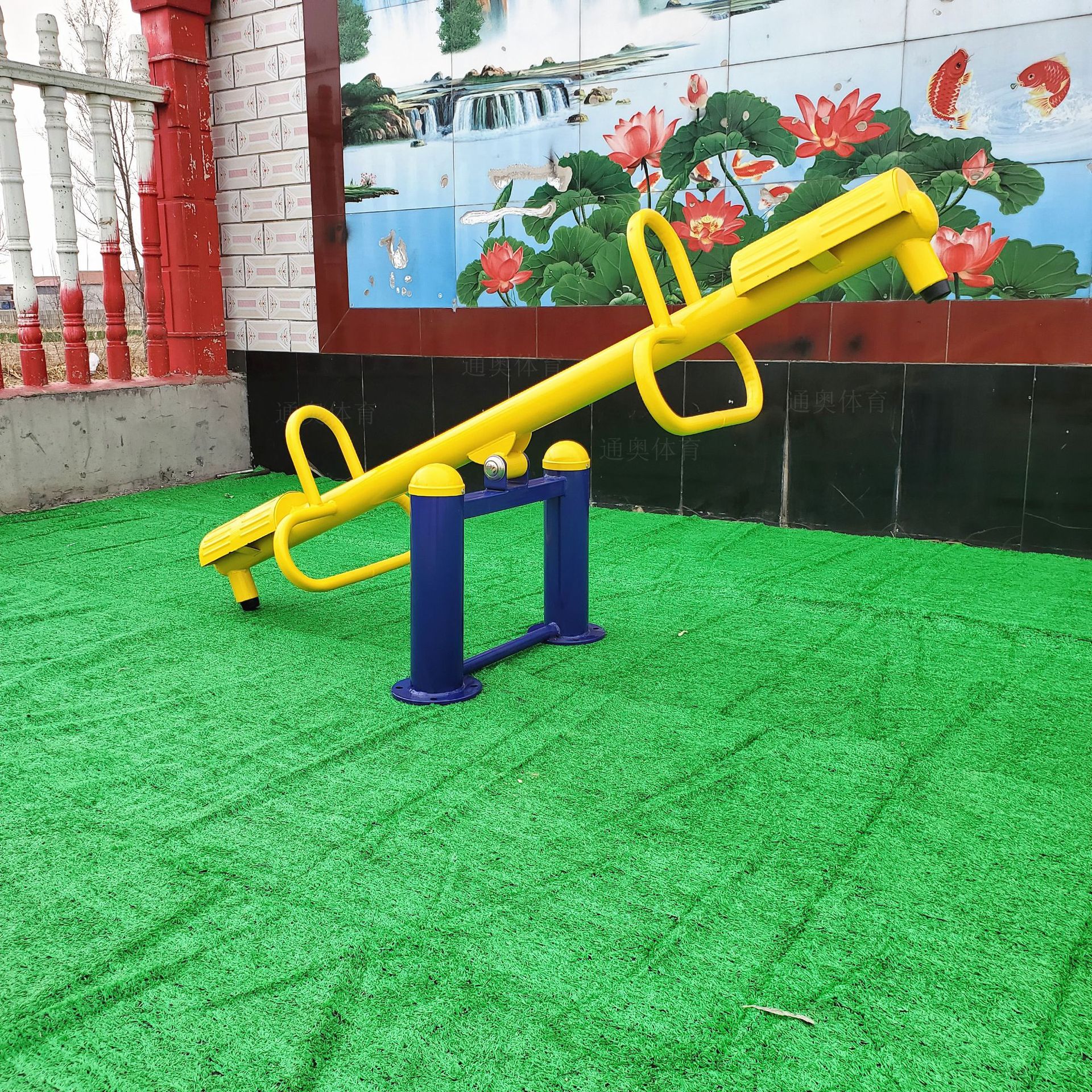 室外健身器材小区广场公园跷跷板幼儿园儿童娱乐设施双柱跷跷板