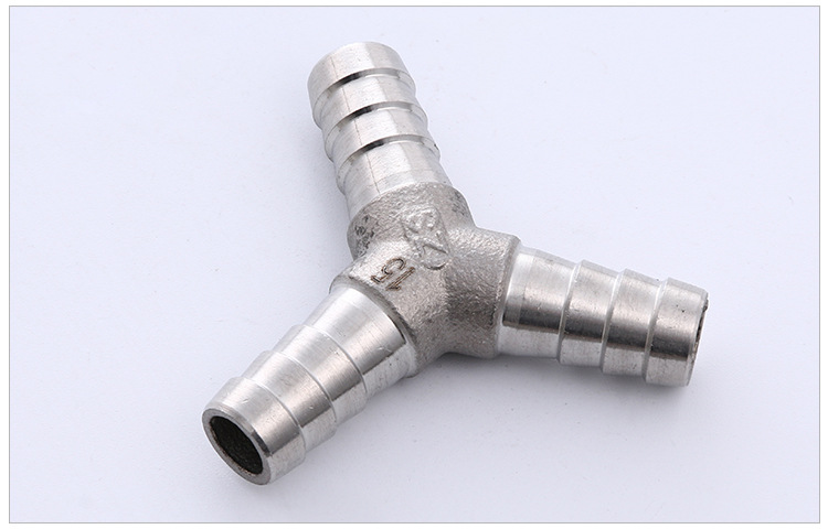 不锈钢y型三通宝塔 y型宝塔三通接头 三叉等径软管气管接头批发