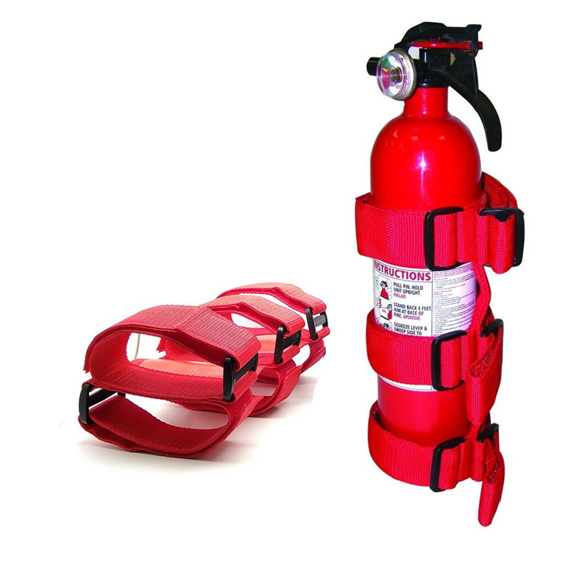 亚马逊热销爆款灭火器绑带支撑带汽车用灭火器固定带越野车赛绑带