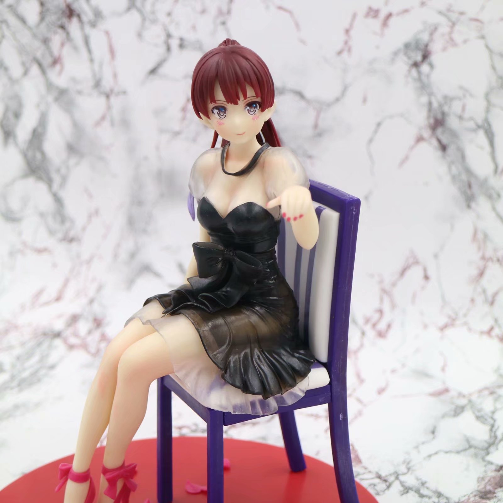 动漫路人女主的养成方法加藤惠礼服版连衣裙椅子盒装手办