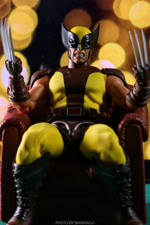 mezco蚂蚁x战警布衣金刚狼手办狼叔可动2代棕狼px版可动人偶手办