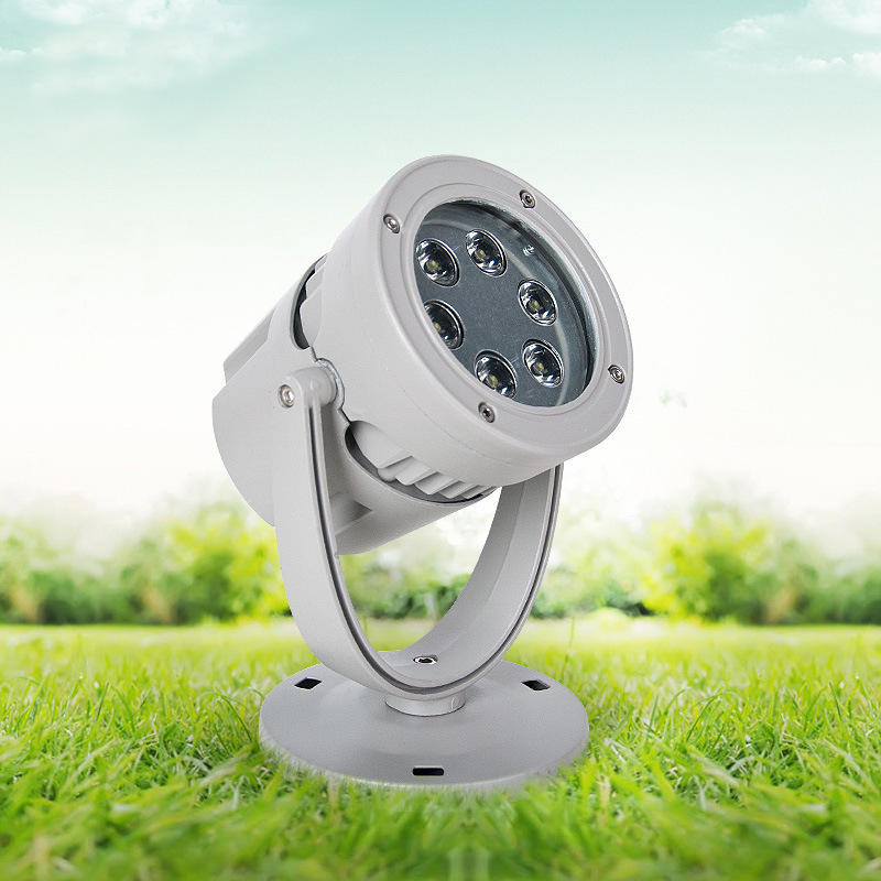 批发2022秋led投光灯圆形户外射灯led照明灯广告招牌投光灯室外射灯