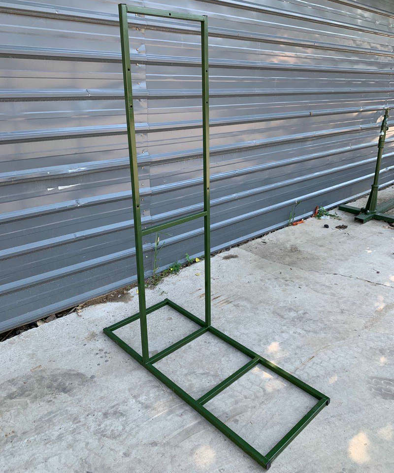 可拆卸射击靶金属靶架带底座 靶板支撑固定座 部队射击训练器材