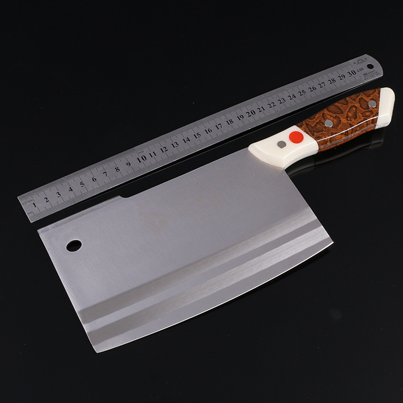 厂家批发家用厨用2号双刃切肉菜刀可贴牌加工厨师用刀礼品刀定制