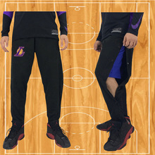 独行侠欧文篮球排扣裤男小牛扯裤篮网凯尔特人出场裤湖人运动长裤