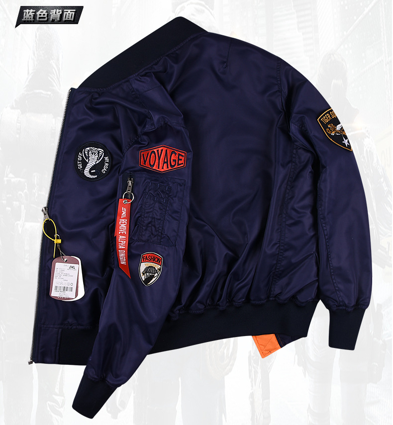 飞行员夹克男飞虎队棒球服薄阿尔法·马丁欧美跨境大码宽松飞行服