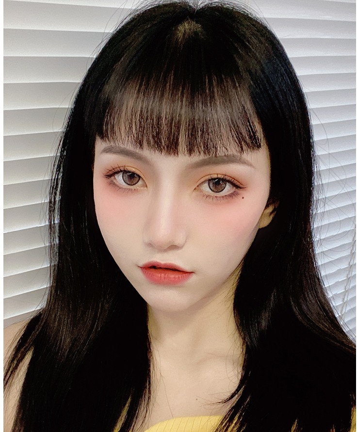 眉上刘海刘海假发女 刘海片俏皮可爱二次元隐形无痕流海假发