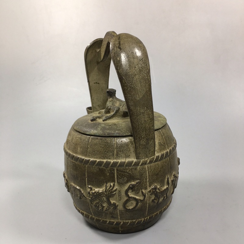 生肖水壶古董古玩收藏仿古铜制工艺品铜器摆件地摊货批发道具