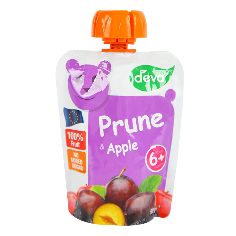 买12送1 法国德娃果泥吸吸乐90g休闲零食deva多种口味水果泥