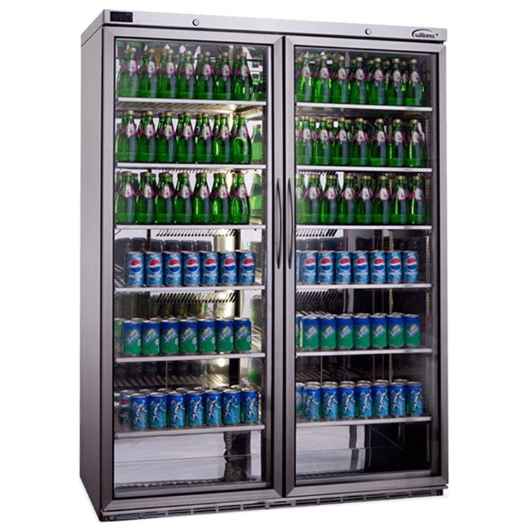 williams二门冰箱bc200威廉士双玻璃门冷藏展示柜酒水饮料冰箱