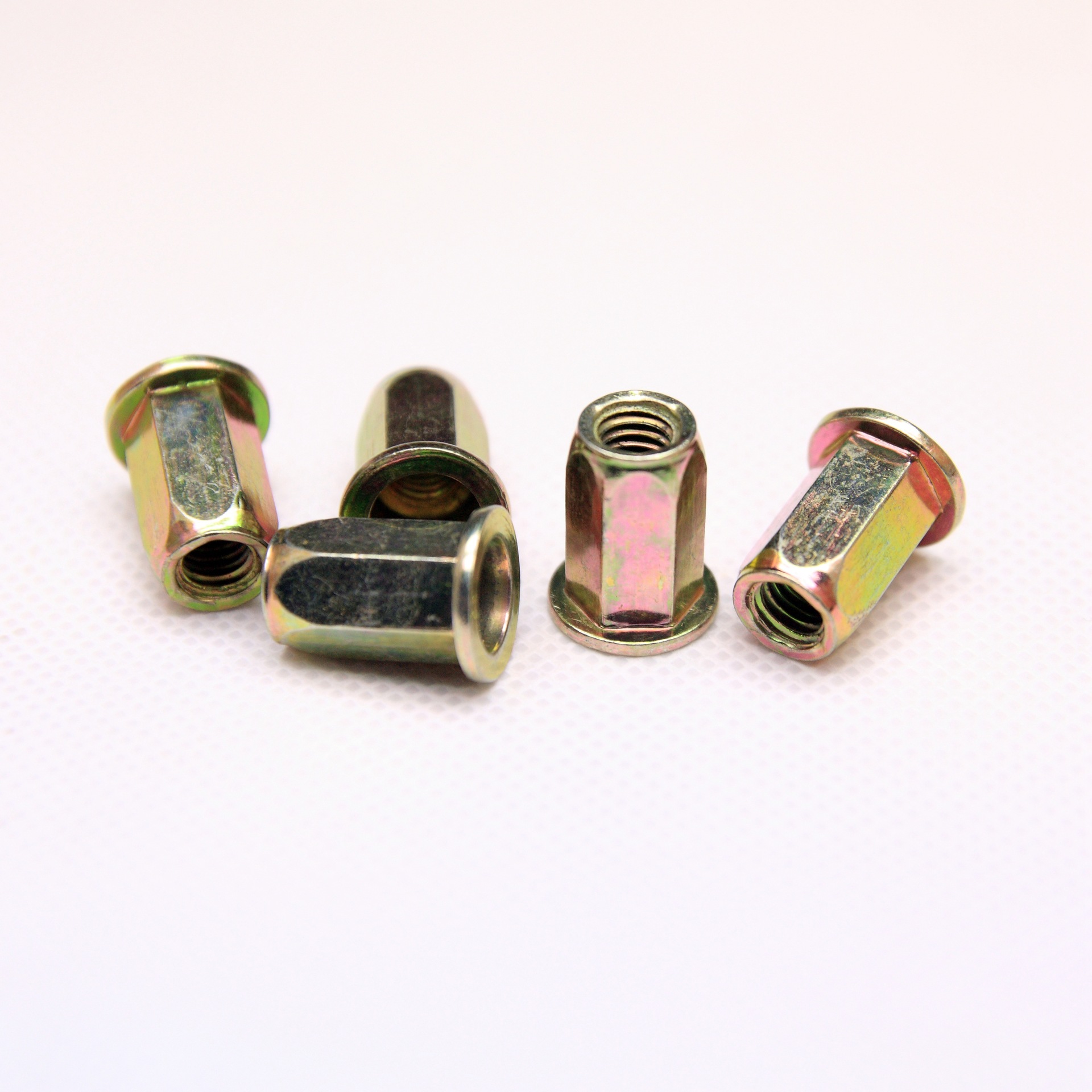 库存特价处理m6平头全六角铆螺母拉帽彩锌48元/千只-阿里巴巴