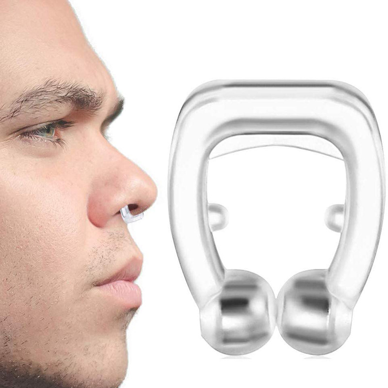 亚马逊爆款nose clip磁鼻夹止鼾器 迷你硅胶止鼾神器stop snoring