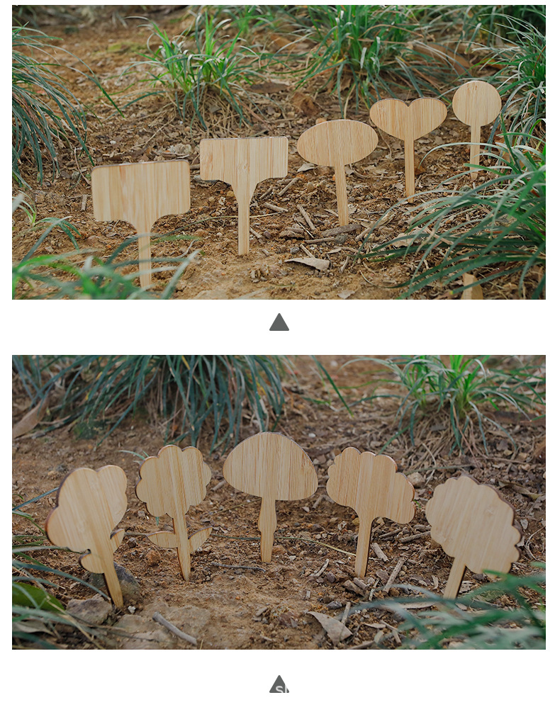 竹植物标签植物标记竹签 竹牌 花卉标记竹牌竹签天然竹制标签记事