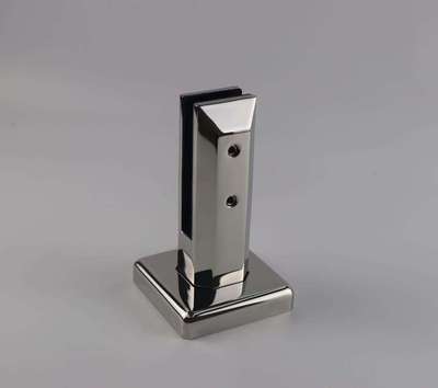 无框玻璃栏杆落地玻璃夹  304不锈钢游泳池玻璃底座 游泳池立柱