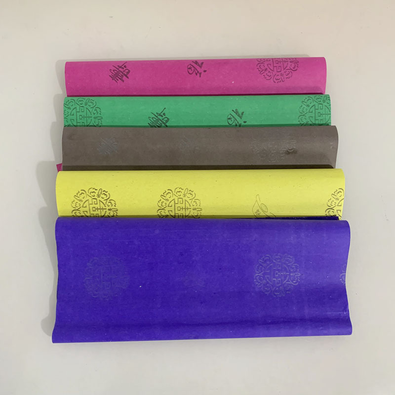 普通五色纸印花男女通用十一寒衣节自己沾衣服彩色纸烧纸祭祀殡葬