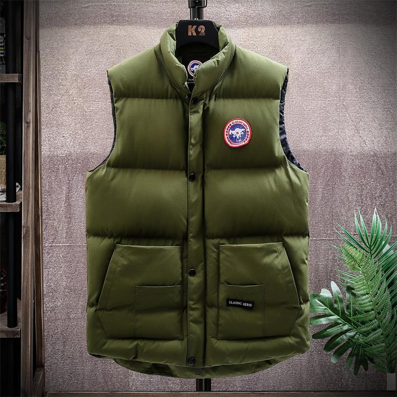 马甲男秋冬季新款潮流羽绒棉服马夹加厚保暖背心上衣运动坎肩外套