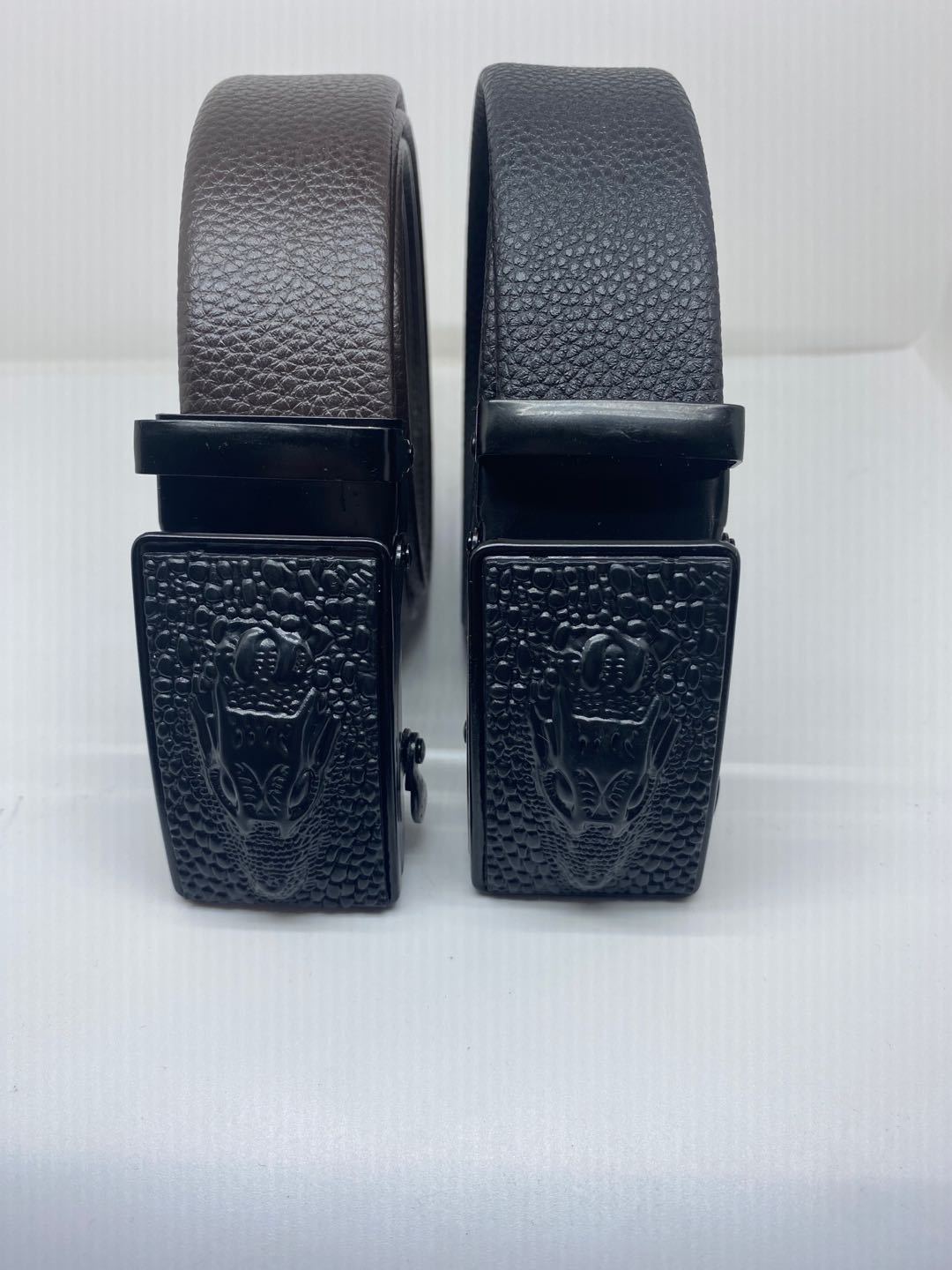 厂家直销新款皮带批发男士自动扣腰带铁鳄鱼扣网红爆款赠品皮带