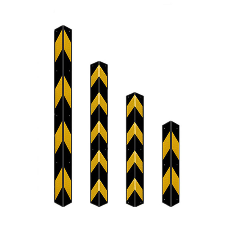 橡胶护角反光防撞条地下停车场防撞设施直角警示防护条墙角保护器