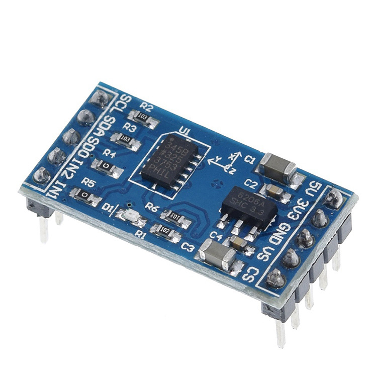 新款adxl345 iic /spi 数字式 倾角传感器 加速度模块