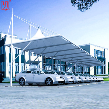 定制膜结构车棚私家车位停车棚汽车停车棚户外园区小轿车遮阳棚